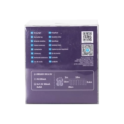 Lampki choinkowe sople przepływ na 3 baterie AA, Ciepłe 200LED 10M